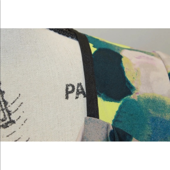 Simply Vera By Vera Wang Sleeveless Blouse Women Brown Yellow Abstract Small - Picture 7 of 7